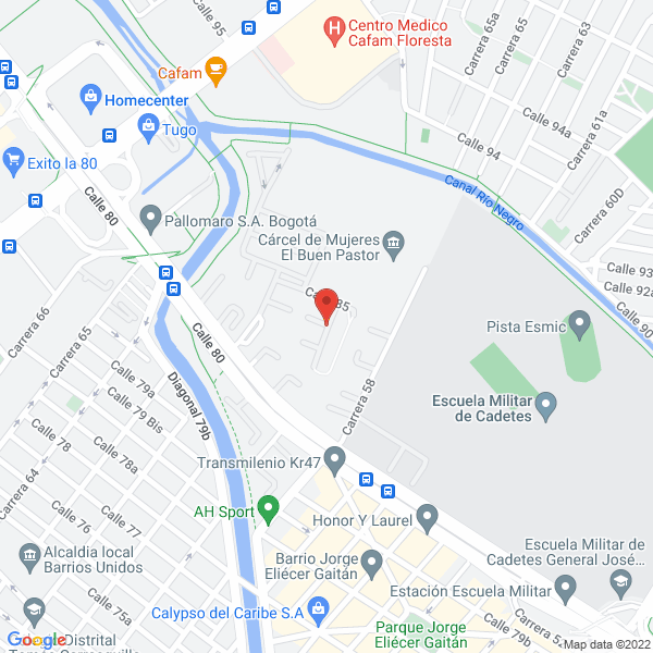 Mapa de Basante Gloria Fanny