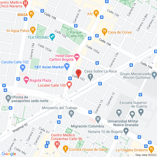 Mapa de Gnq Unidad De Antienvejecimiento S.A.S.