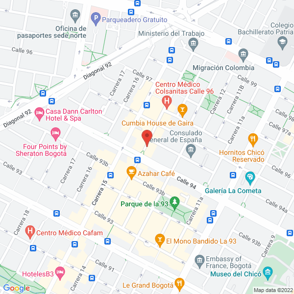 Mapa de Godoy & Hoyos Abogados Ltda