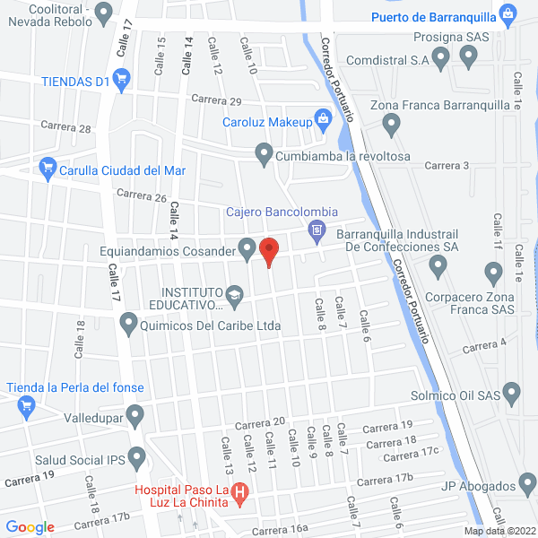 Map of Hospital Local De Malambo Santa Maria Magdalena