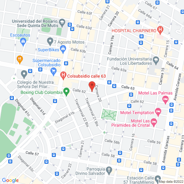 Mapa de Corporacion Hospitalara Juan Ciudad - Mederi