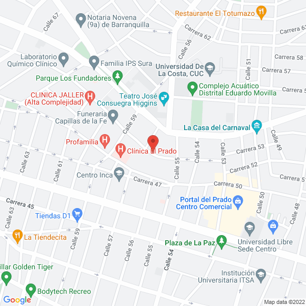 Map of Hotel Astor