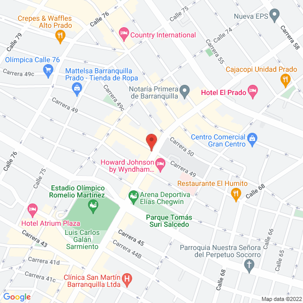 Map of Hotel Barahona 72