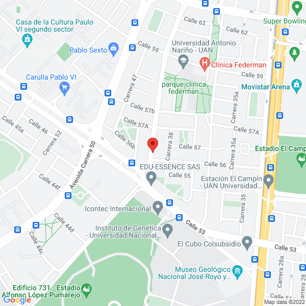 Mapa de Hotel El Trebol