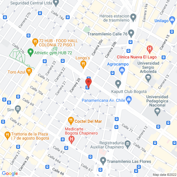 Mapa de Hotel Fenix Real Sas