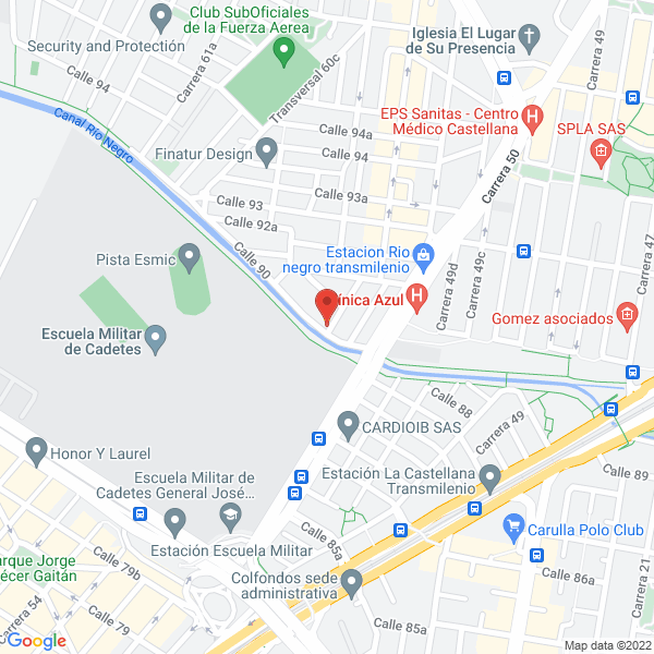 Mapa de Hotel Gran América