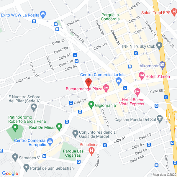 Map of Hotel Isla Del Marfil
