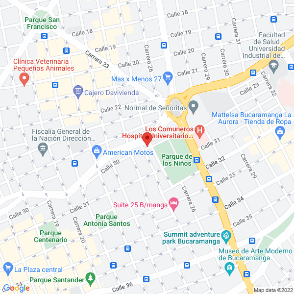Map of Hotel Las Nieves