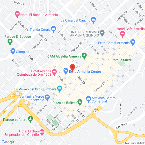 Map of Hotel Marleny La 17