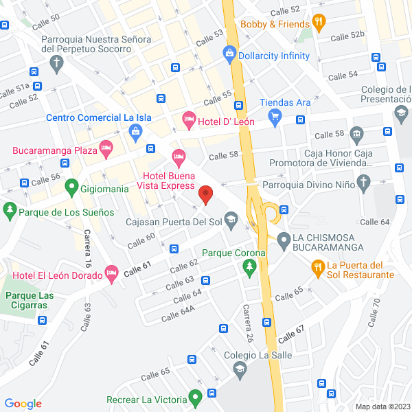 Map of Iglesia Cristiana Sión Nueva Generación Int