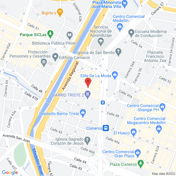 Mapa de Industrias Metalmecánicas Giraldo González