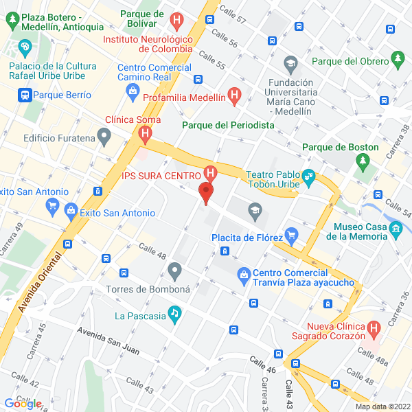 Mapa de Helados Y Café 8 Y 1/4