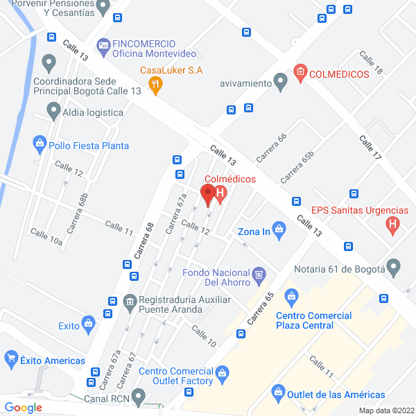 Mapa de Hemeva S.A.S.