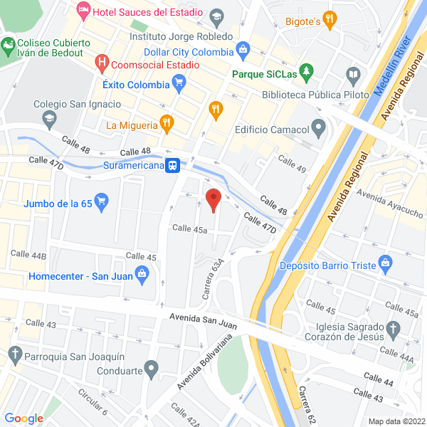 Mapa de Herrajes Jaramillo