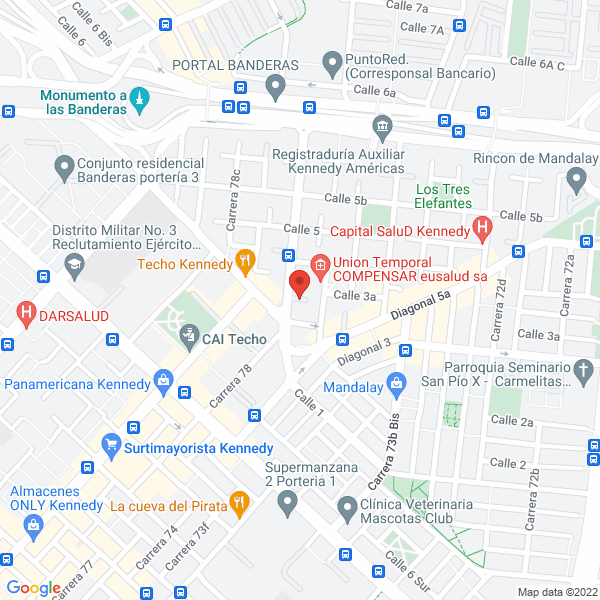 Mapa de Hidroconstrucciones Erazo S.A.S.