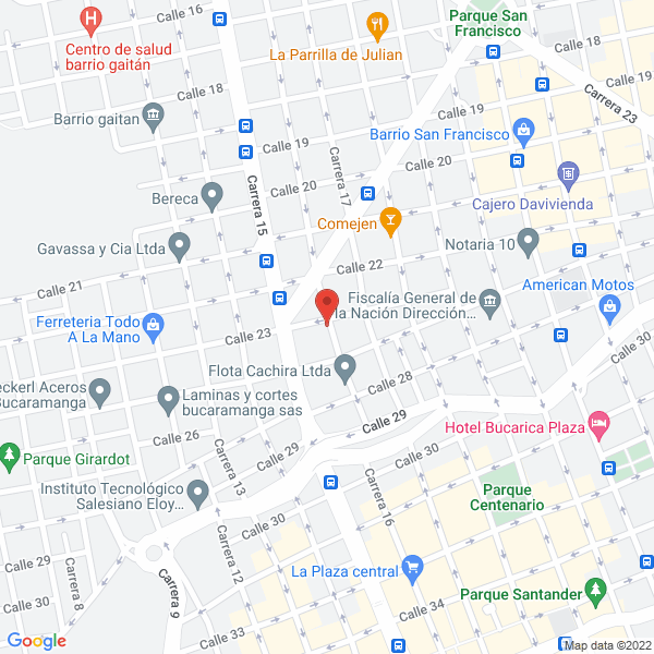 Map of Hielos Industriales Santander
