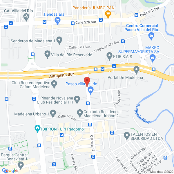 Mapa de Hilat S.A.S.