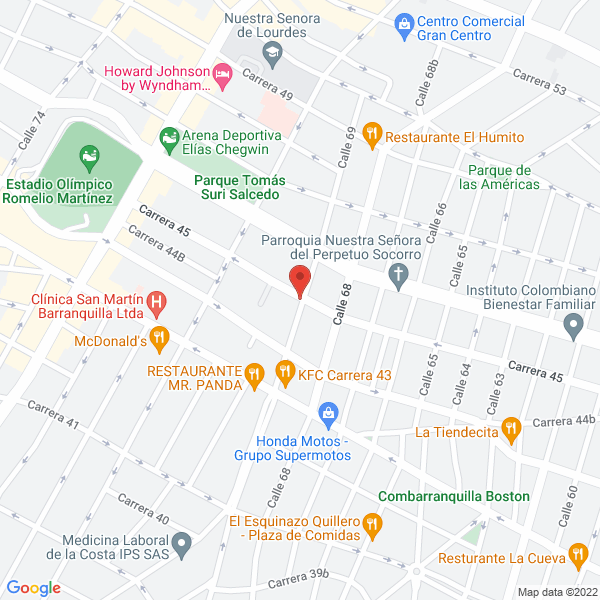 Map of Ferreléctricos La 45