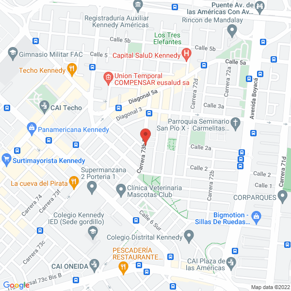 Mapa de Ferrelectricos Lider S.A.S.