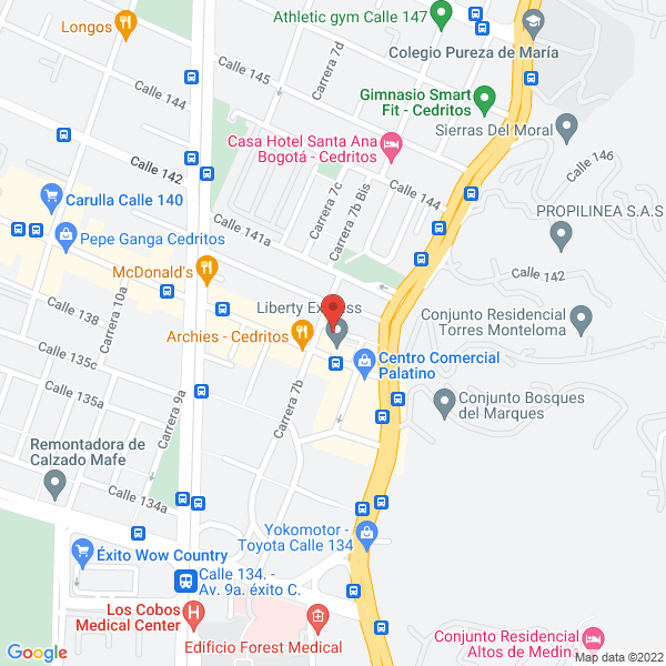 Mapa de Ferreléctro M.J.P.
