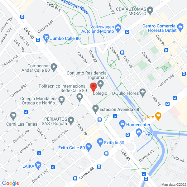 Mapa de Grúas Y Mantenimiento De Colombia S.A.S.