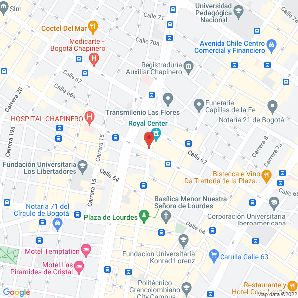 Mapa de Lumicentro De Colombia