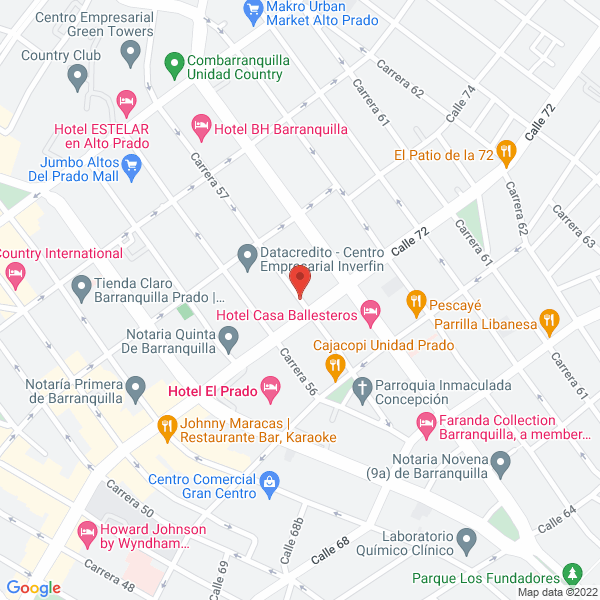 Map of Grupo Consultor Andino S.A.