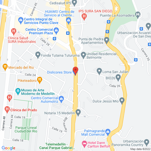 Mapa de Grupo Creativo Divino S.A