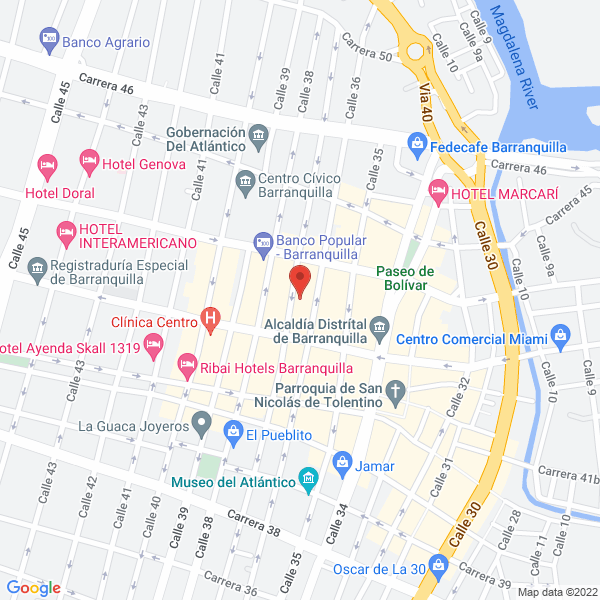 Map of Huges Aria De La Rosa