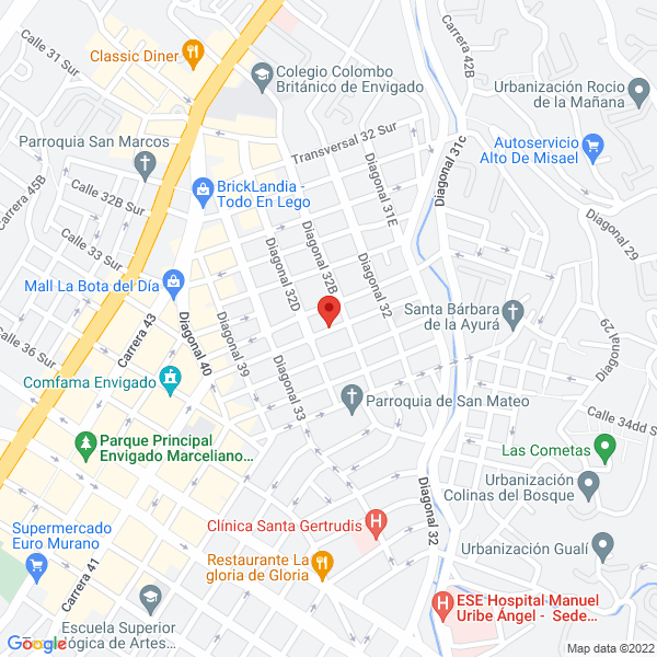 Mapa de Icn Invercolombia Natural