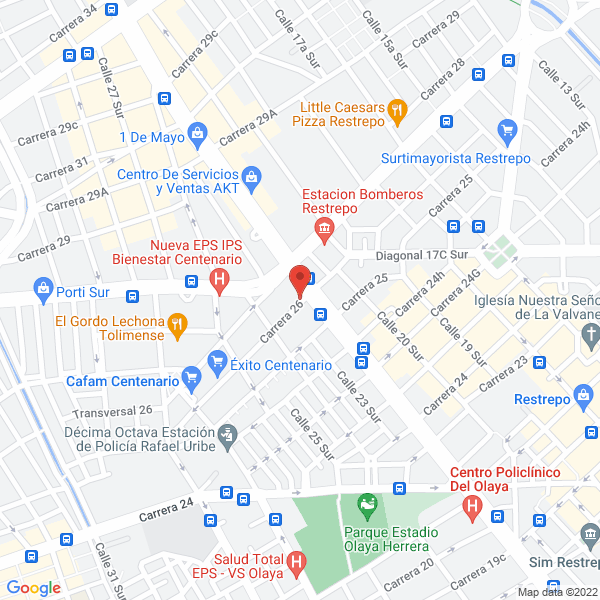 Mapa de Idehuellas S.A.S.