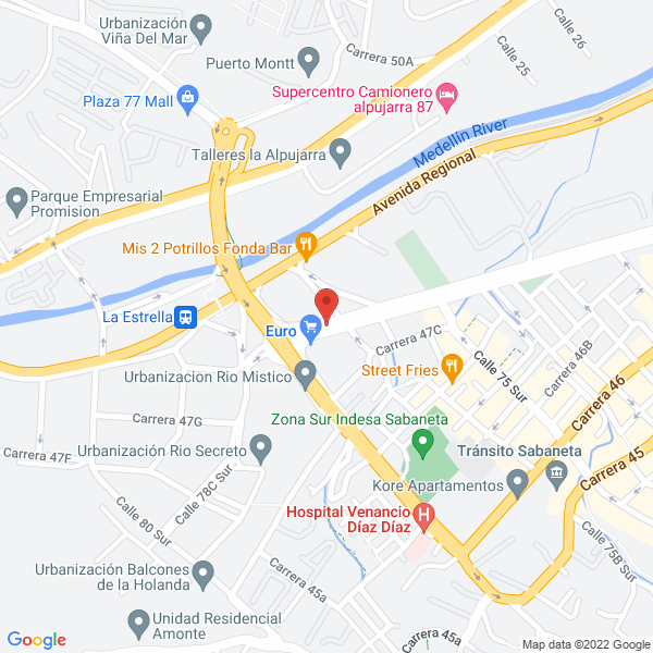 Mapa de Idexa Sas