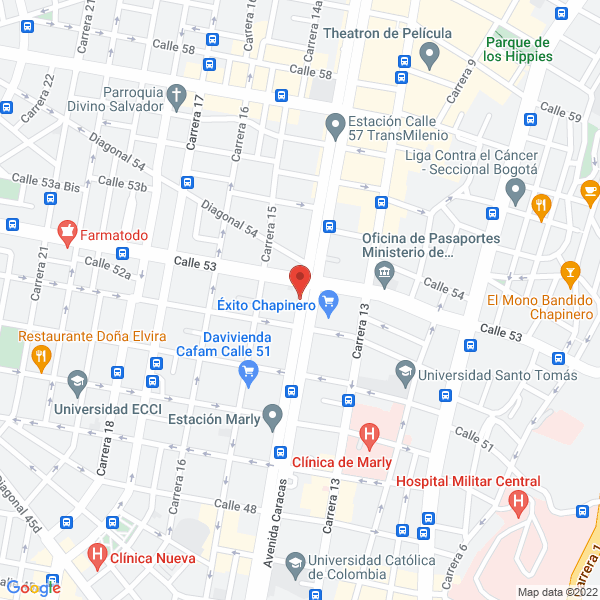 Mapa de Hotel Palma La 53