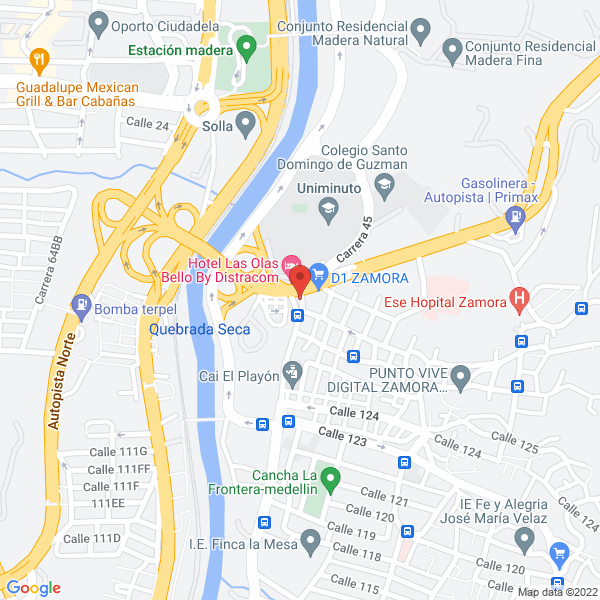 Mapa de Hostal Los Angeles
