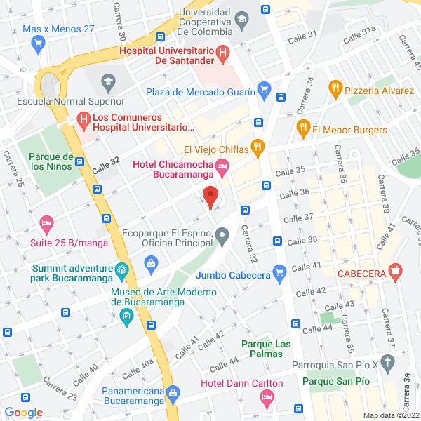 Map of Hotel Acuarela