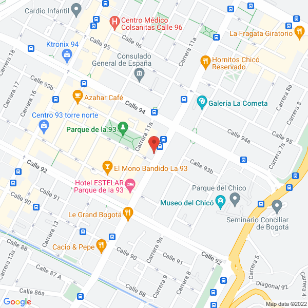 Mapa de Hotel Breton Hill