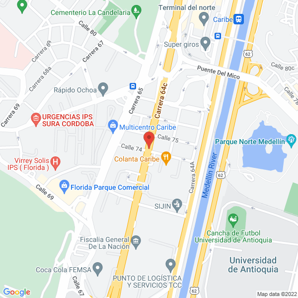 Mapa de Hotel Caribe Plaza