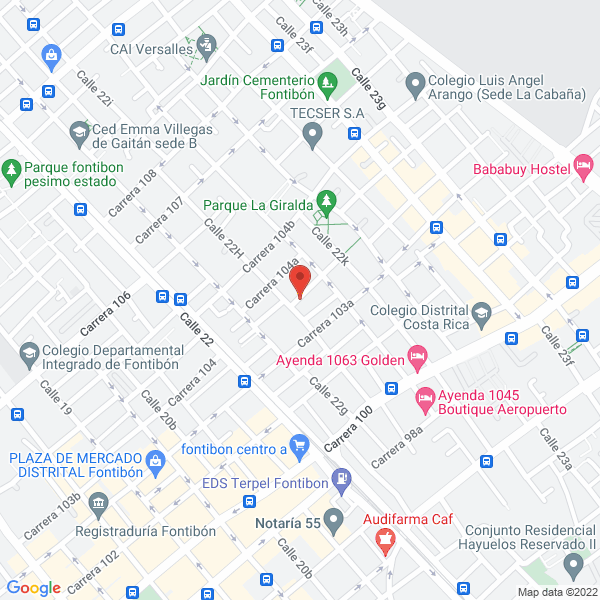 Mapa de Hospital Veterinario De Chía