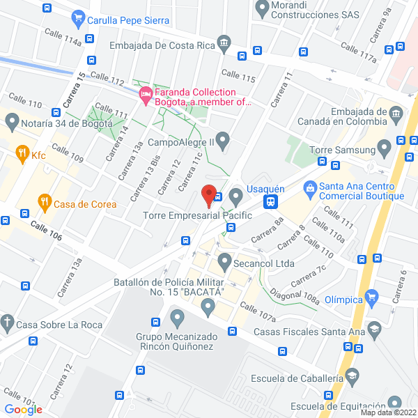 Mapa de Invermats S.A.S.