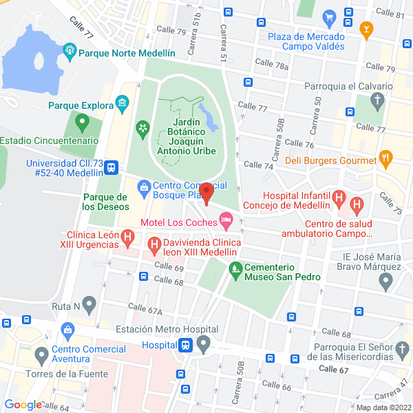 Mapa de Hospejade Jardin
