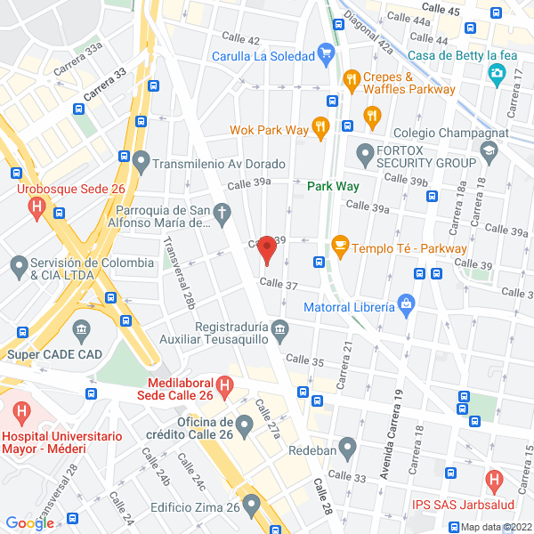 Mapa de Hidromecánicas Ltda.