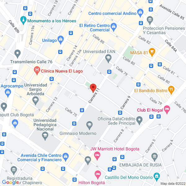 Mapa de JM Calderón S.A.S.