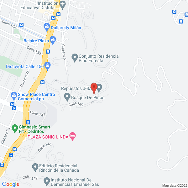 Mapa de Jmf & Cía. S. En C.