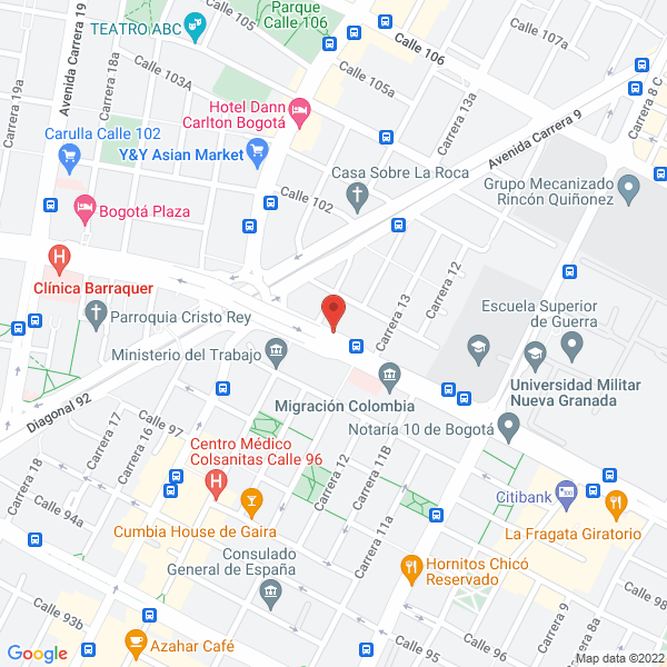 Mapa de Joshi Technologies International Inc Sucursal Colombia