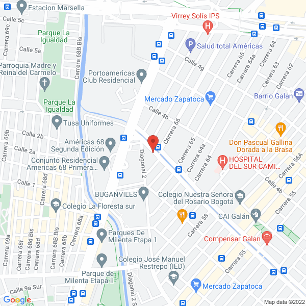 Mapa de Laser-G S.A.S.