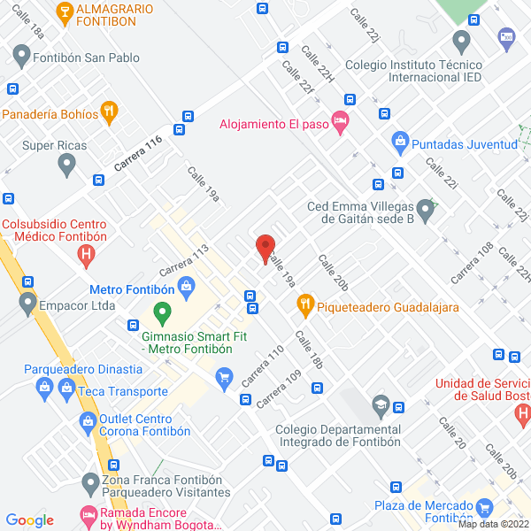 Mapa de Jardún Infantil La Tia De Pilly