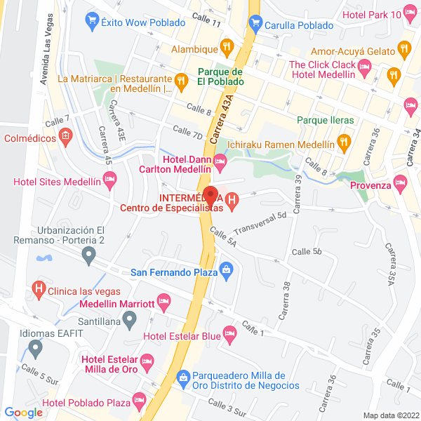 Mapa de Javier Villegas Posada Abogados