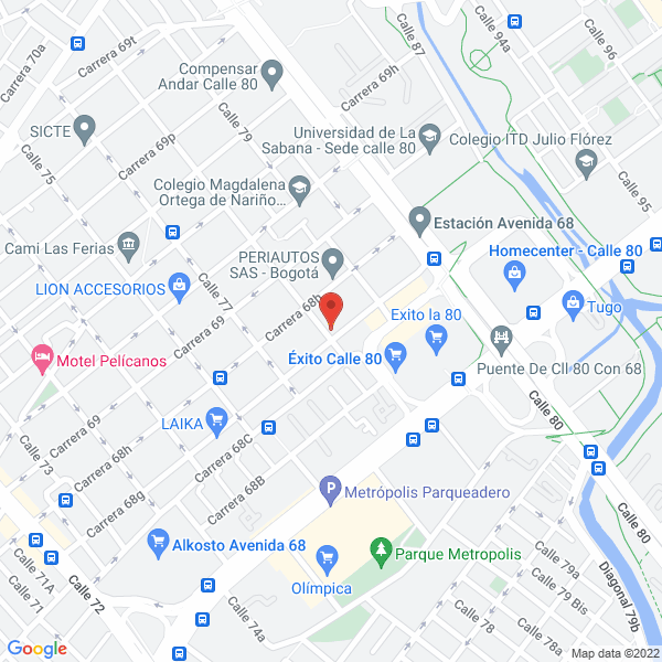 Mapa de Jha Internacional Ltda