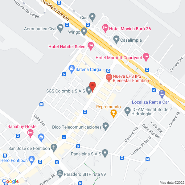 Mapa de Johnson Controls Colombia Ltda.