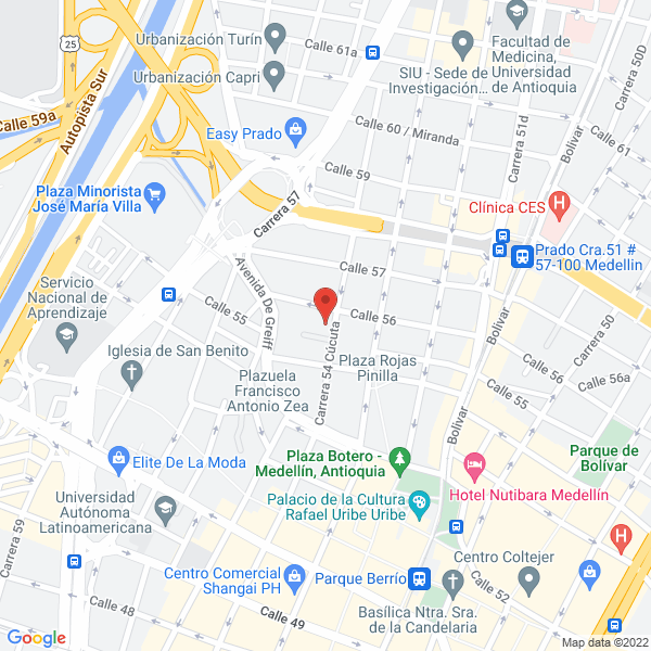 Mapa de Jimenez Salazar Publicidad